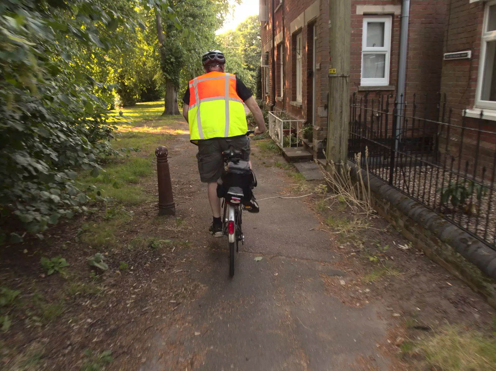 Paul heads off to the Lows, from The BSCC at The Crown, Gissing, Norfolk - 22nd July 2021