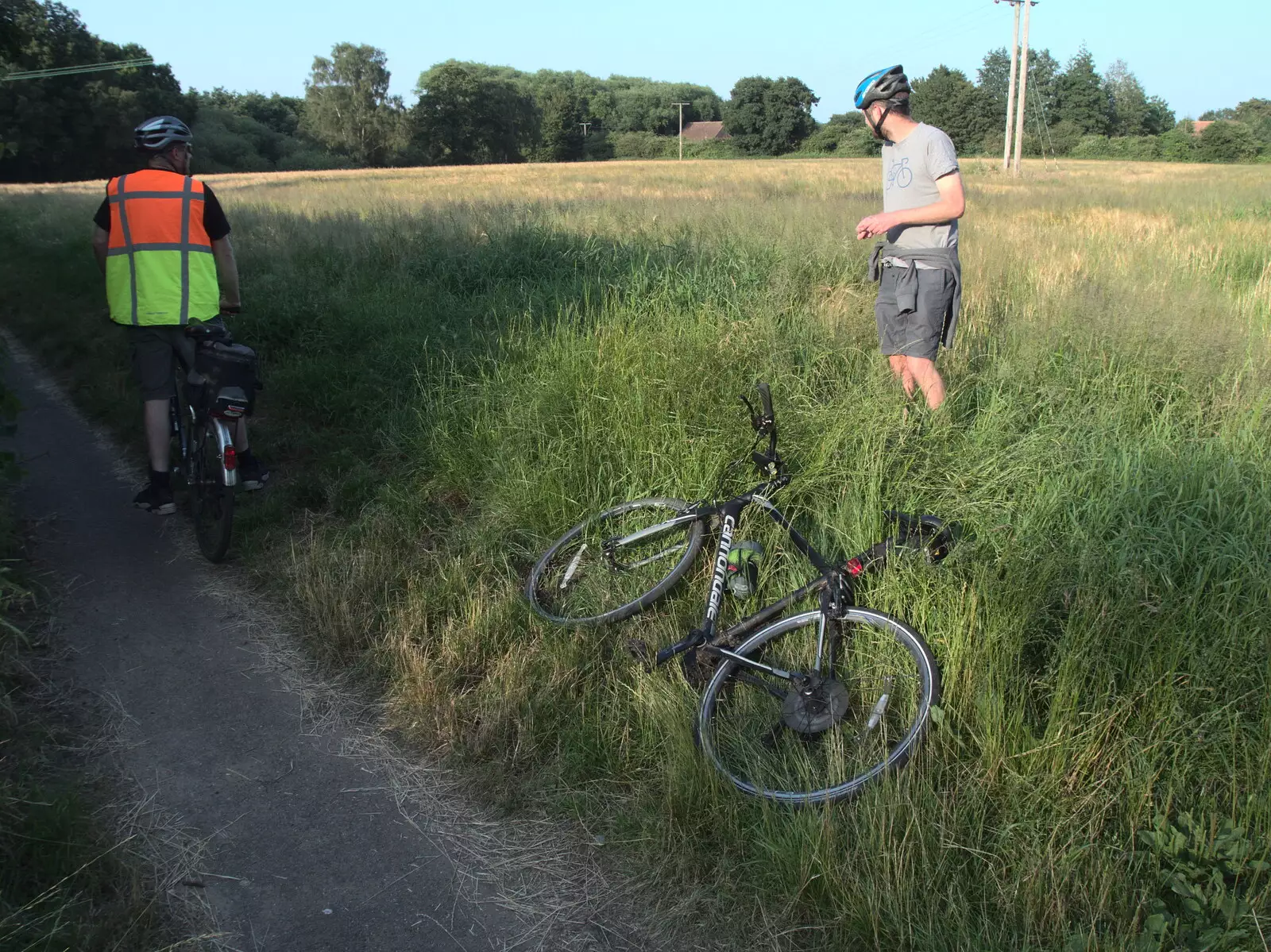 The Boy Phil's bike has been abandoned, from The BSCC at The Crown, Gissing, Norfolk - 22nd July 2021