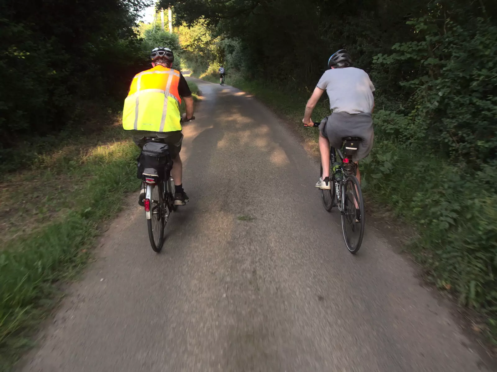 Cycling near Gissing, from The BSCC at The Crown, Gissing, Norfolk - 22nd July 2021