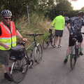 We head off back from Gissing, The BSCC at The Crown, Gissing, Norfolk - 22nd July 2021