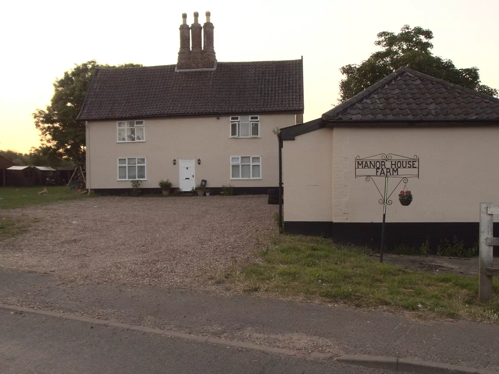 Manor House Farm - the former Rivett place, from The BSCC at The Crown, Gissing, Norfolk - 22nd July 2021