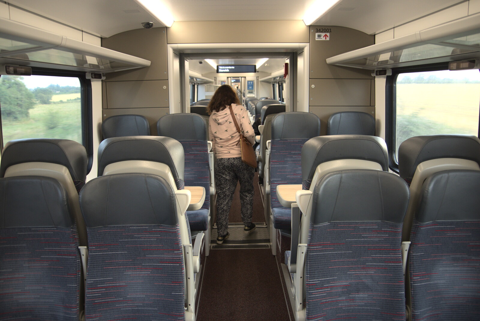 We roam through one of the new Stadler FLiRTs from A Trip to Nando's, Riverside, Norwich, Norfolk - 23rd July 2021