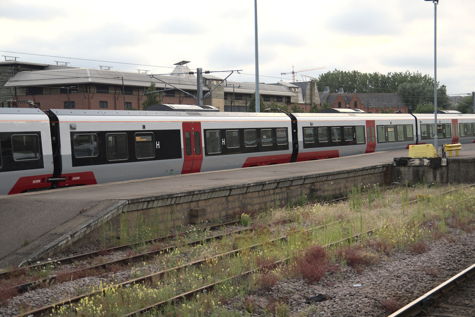 One of Greater Anglia's new trains at Norwich from A Trip to Nando's, Riverside, Norwich, Norfolk - 23rd July 2021