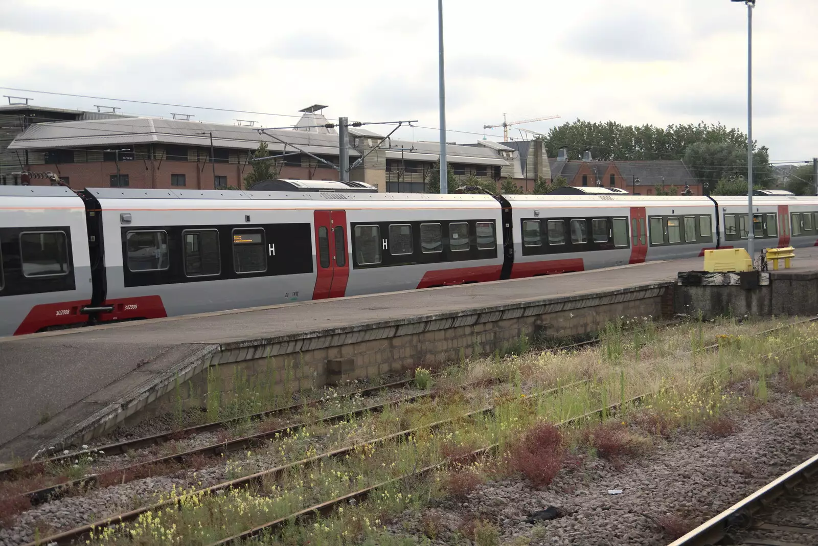 One of Greater Anglia's new trains at Norwich, from A Trip to Nando's, Riverside, Norwich, Norfolk - 23rd July 2021