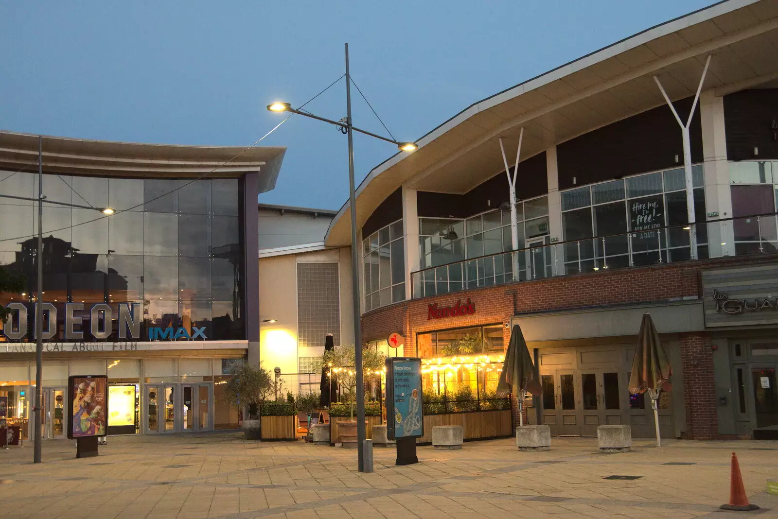 The Odeon, and Nando's on Riverside, from A Trip to Nando's, Riverside, Norwich, Norfolk - 23rd July 2021