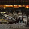 Nicely-arranged canoes on the river at Norwich, A Trip to Nando's, Riverside, Norwich, Norfolk - 23rd July 2021