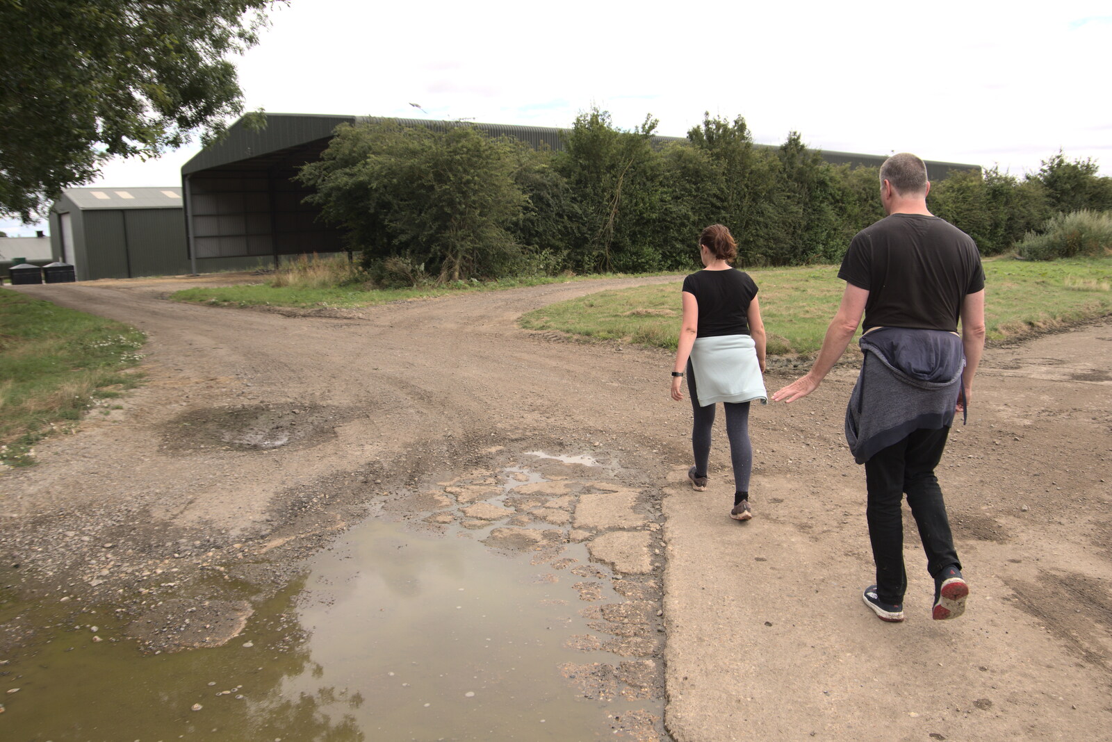 Near the straw barns from Meg-fest, and Sean Visits, Bressingham and Brome, Suffolk - 1st August 2021