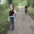 Isobel looks up at the squirrel, Meg-fest, and Sean Visits, Bressingham and Brome, Suffolk - 1st August 2021