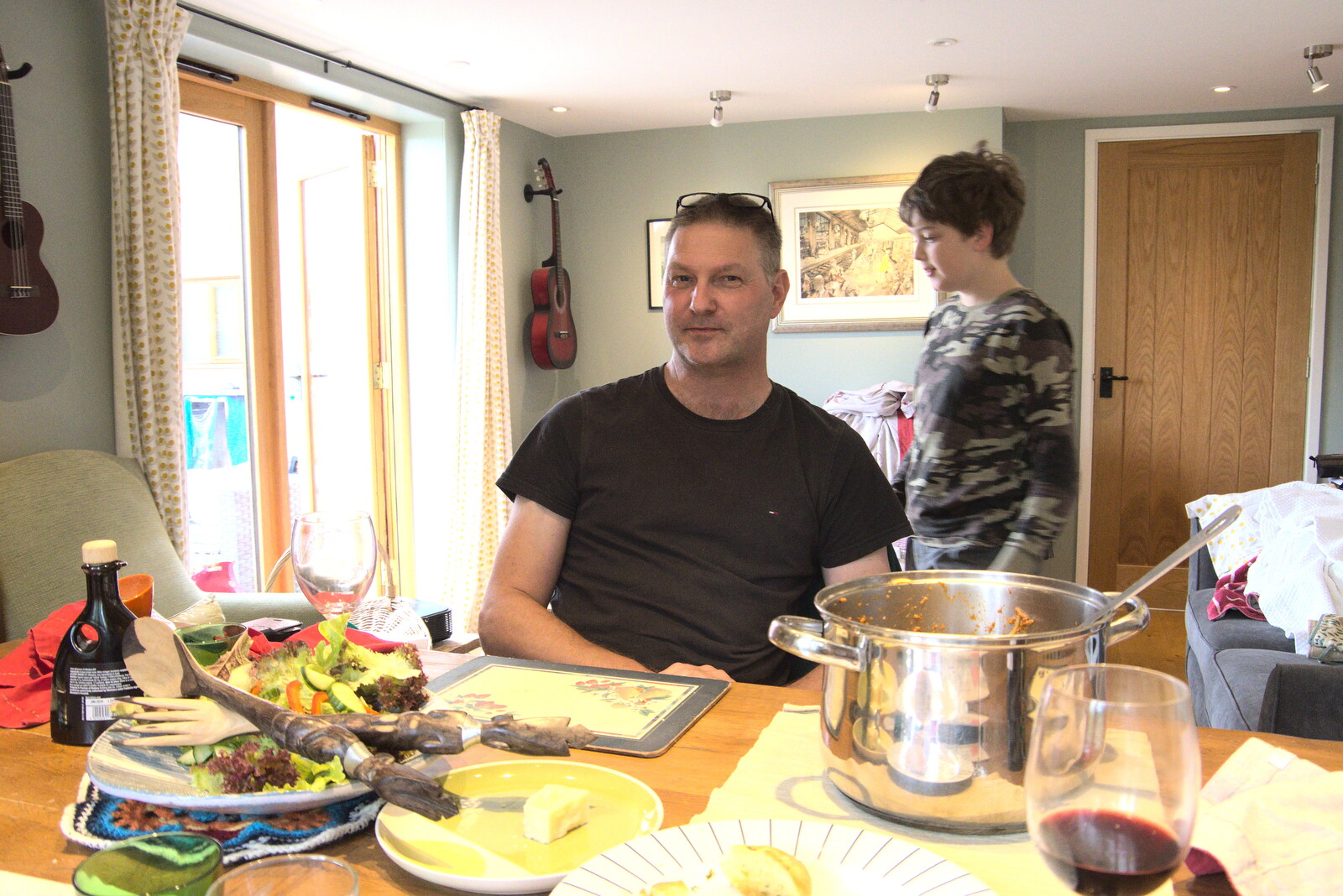 Sean sits down for tea from Meg-fest, and Sean Visits, Bressingham and Brome, Suffolk - 1st August 2021