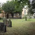 A quiet churchyard of St. Mary's in Melton Mowbray, Pork Pies and Dockside Dereliction, Melton Mowbray and Liverpool - 7th August 2021