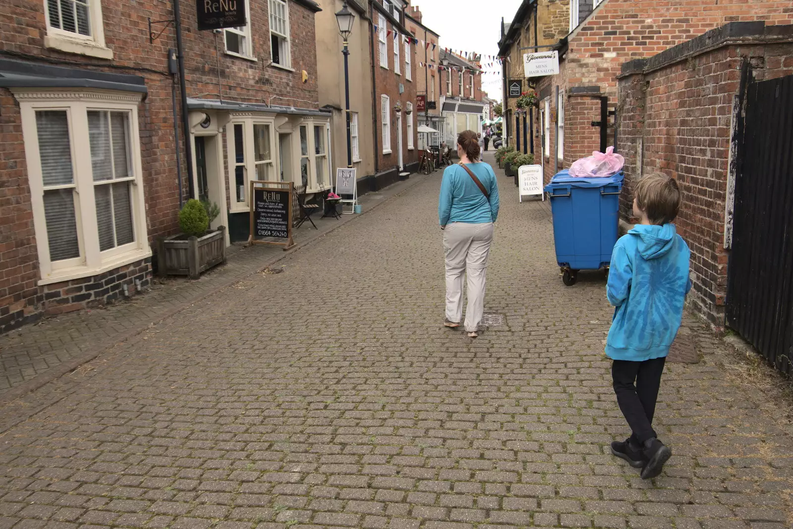 The cobbles of Church Street, from Pork Pies and Dockside Dereliction, Melton Mowbray and Liverpool - 7th August 2021