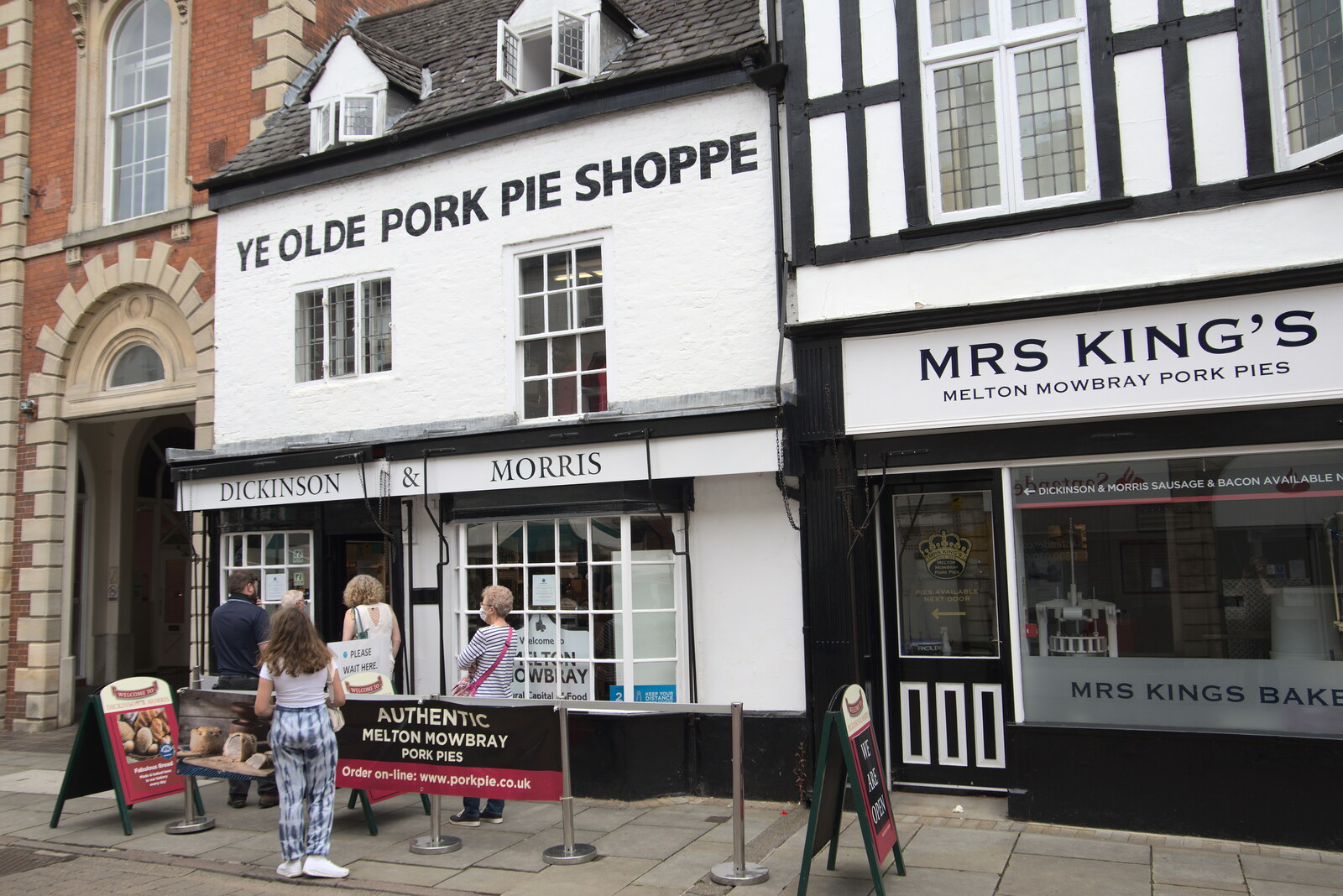The Dickinson and Mrs King's pork pie shop from Pork Pies and Dockside Dereliction, Melton Mowbray and Liverpool - 7th August 2021