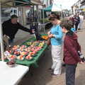 Isobel gets some fruit on the market, Pork Pies and Dockside Dereliction, Melton Mowbray and Liverpool - 7th August 2021