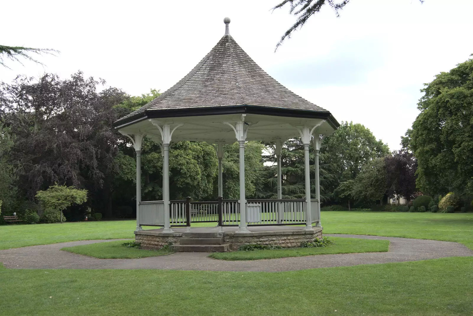 An empty band stand, from Pork Pies and Dockside Dereliction, Melton Mowbray and Liverpool - 7th August 2021