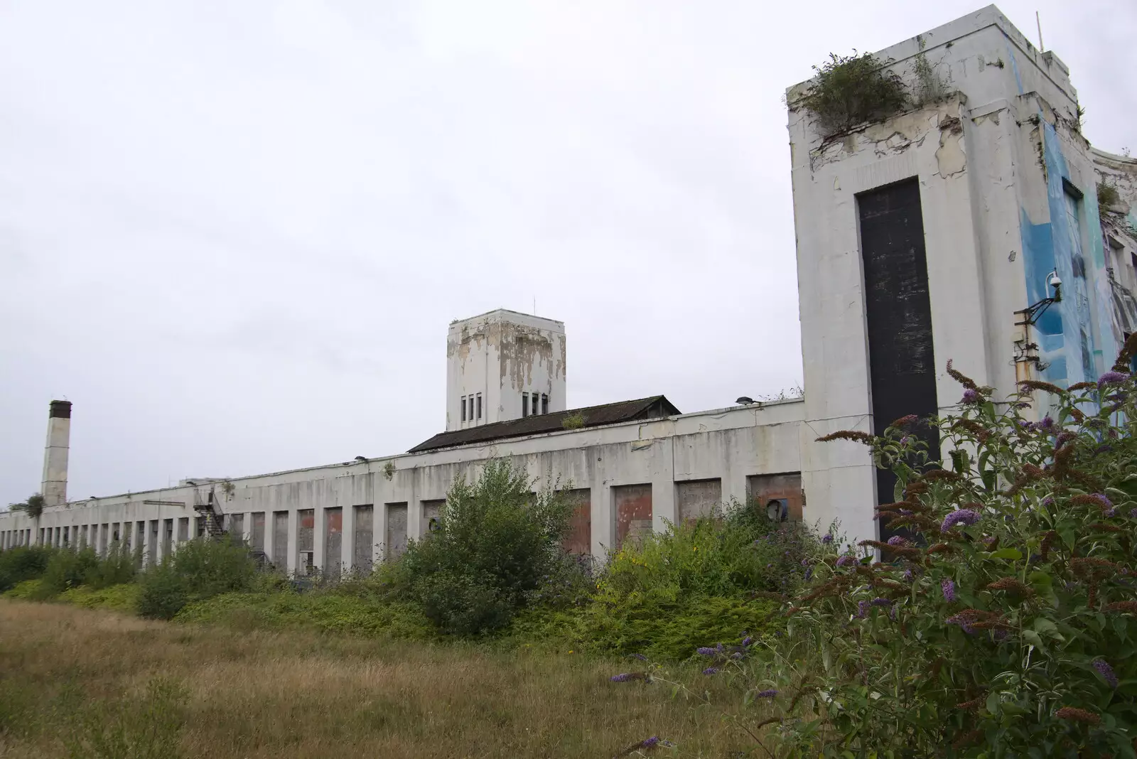 The large and derelict Littlewood's building, from Pork Pies and Dockside Dereliction, Melton Mowbray and Liverpool - 7th August 2021