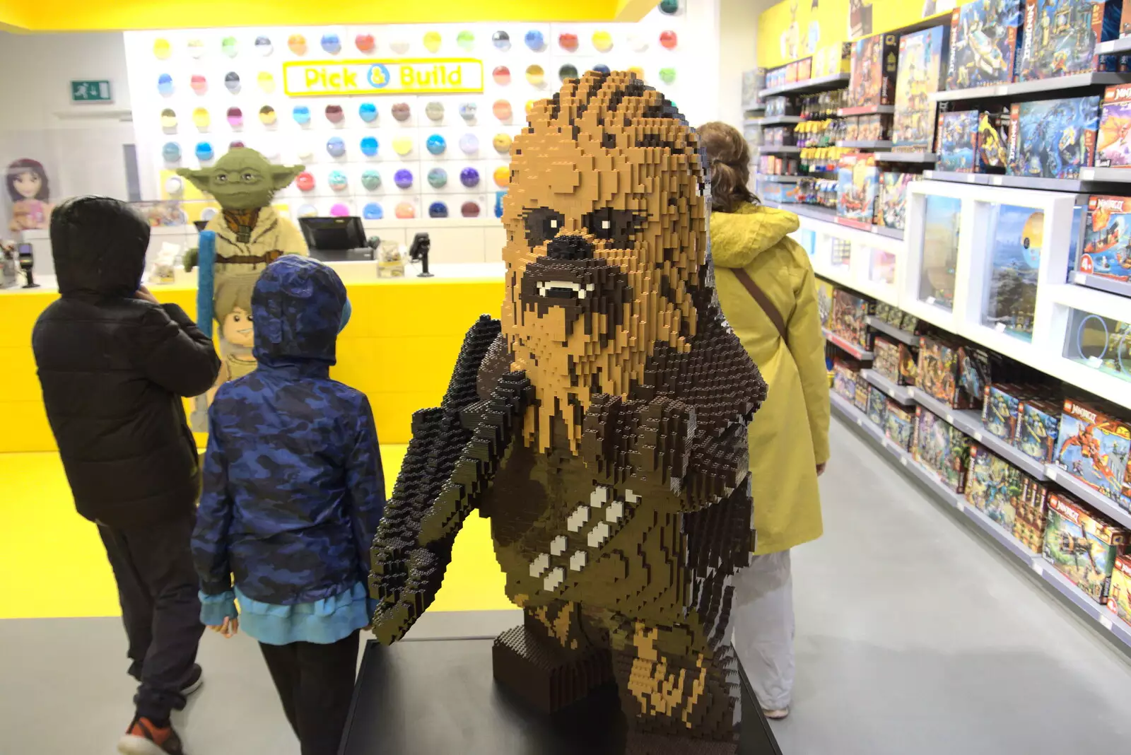 A giant Lego Chewbacca, from Pork Pies and Dockside Dereliction, Melton Mowbray and Liverpool - 7th August 2021