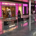 Pink lights in Liverpool One, Pork Pies and Dockside Dereliction, Melton Mowbray and Liverpool - 7th August 2021