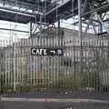 An abandoned Café sign on Regent Road, Pork Pies and Dockside Dereliction, Melton Mowbray and Liverpool - 7th August 2021