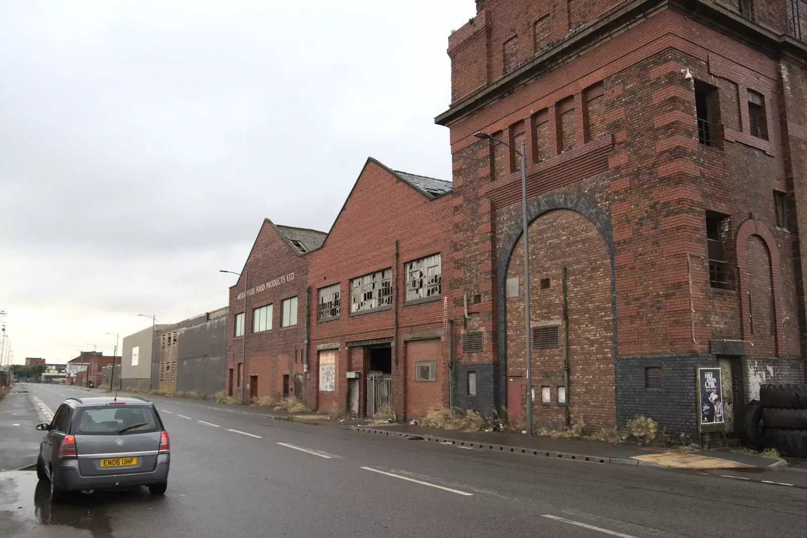 The car on Regent Road, from Pork Pies and Dockside Dereliction, Melton Mowbray and Liverpool - 7th August 2021