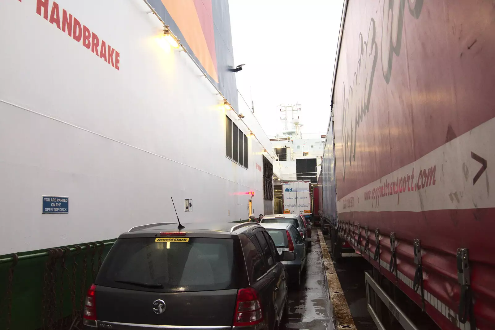 The few cars are squeezed in between trailers, from Pints of Guinness and Streedagh Beach, Grange and Sligo, Ireland - 9th August 2021