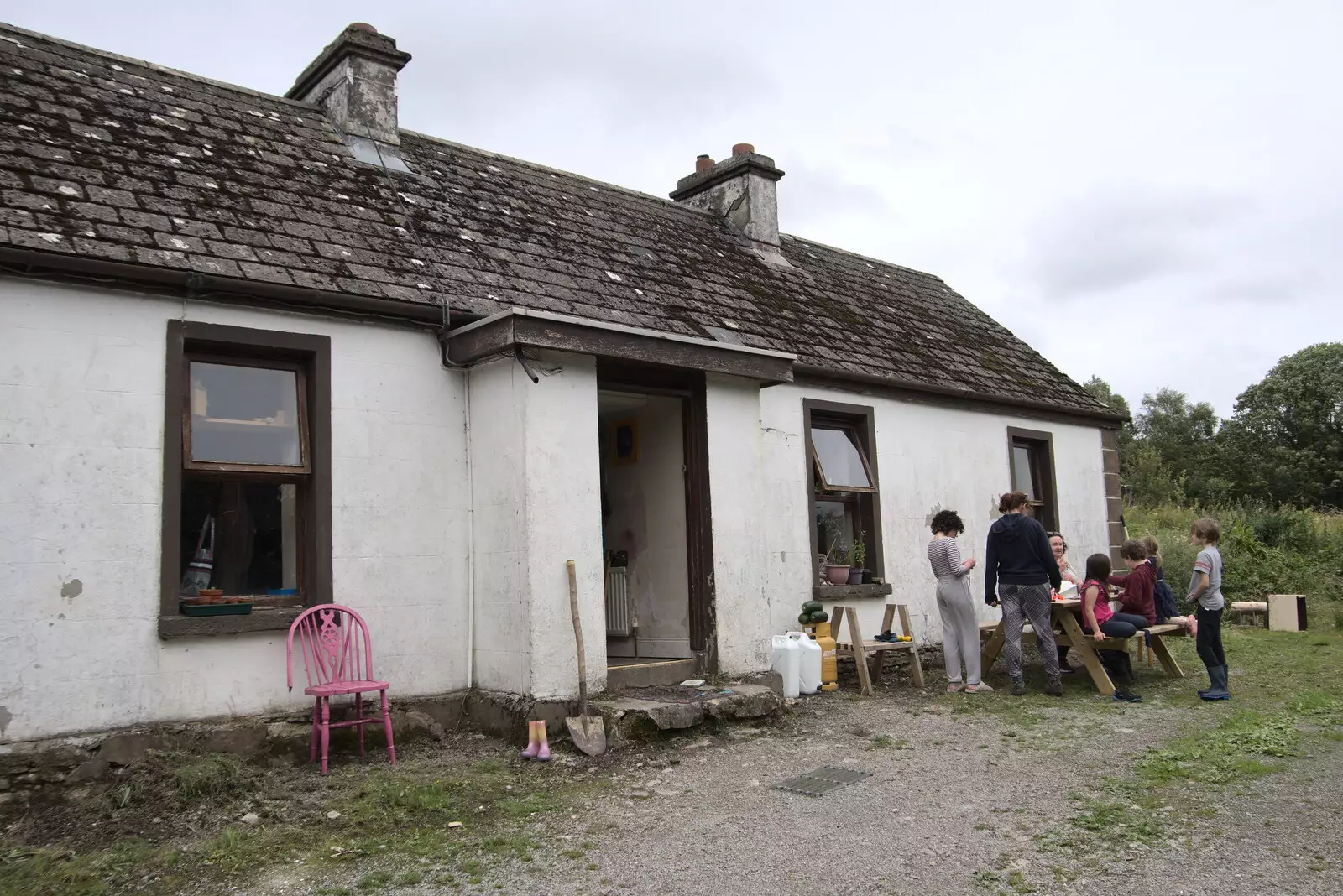 Up at Philly's house, from Pints of Guinness and Streedagh Beach, Grange and Sligo, Ireland - 9th August 2021