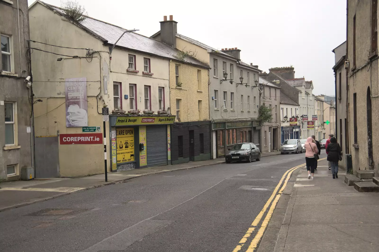 Walking down The Mall/An Meal, from Pints of Guinness and Streedagh Beach, Grange and Sligo, Ireland - 9th August 2021