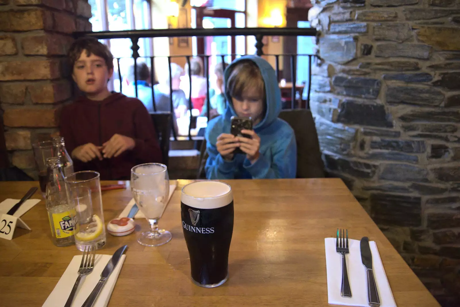 The first pint of Guinness, from Pints of Guinness and Streedagh Beach, Grange and Sligo, Ireland - 9th August 2021