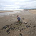 Fred on a rock, Pints of Guinness and Streedagh Beach, Grange and Sligo, Ireland - 9th August 2021