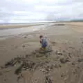 Fred on a rock, Pints of Guinness and Streedagh Beach, Grange and Sligo, Ireland - 9th August 2021