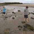 The boys roam around on the beach, Pints of Guinness and Streedagh Beach, Grange and Sligo, Ireland - 9th August 2021