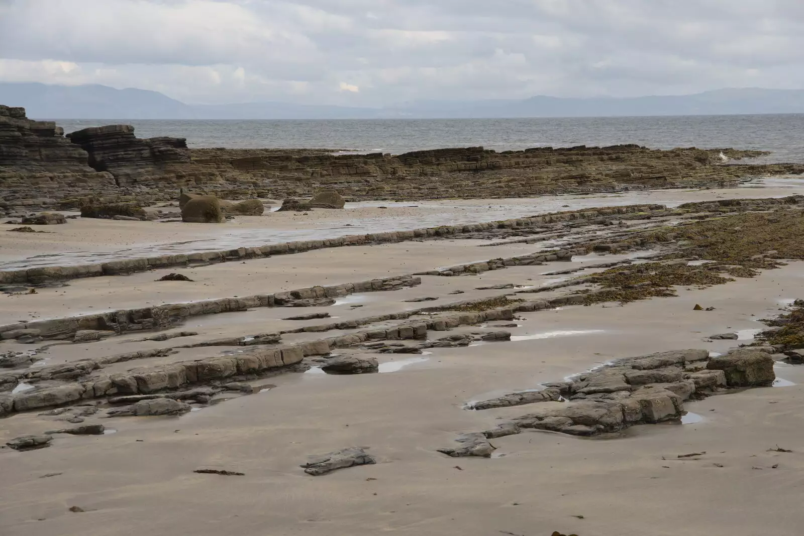 There's some perfect shale geology going on, from Pints of Guinness and Streedagh Beach, Grange and Sligo, Ireland - 9th August 2021