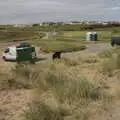 The car park of Streedagh Beach, Pints of Guinness and Streedagh Beach, Grange and Sligo, Ireland - 9th August 2021