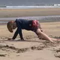 Harry in the sand, Pints of Guinness and Streedagh Beach, Grange and Sligo, Ireland - 9th August 2021