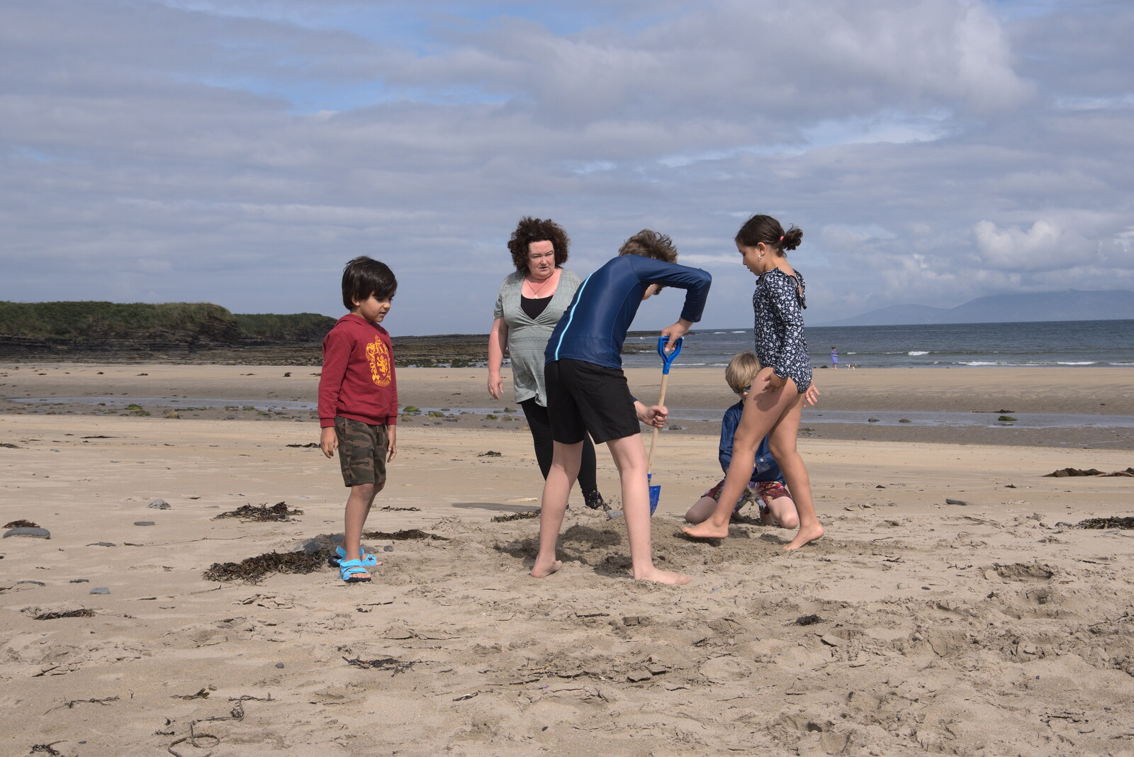 Pints of Guinness and Streedagh Beach, Grange and Sligo, Ireland - 9th August 2021: Nicolas and Annalua have joined in