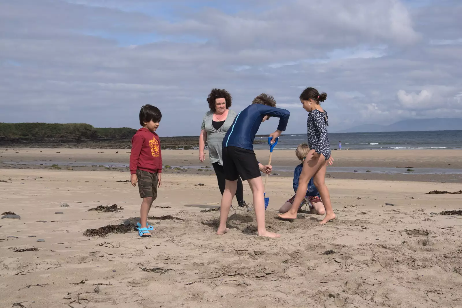 Nicolas and Annalua have joined in, from Pints of Guinness and Streedagh Beach, Grange and Sligo, Ireland - 9th August 2021