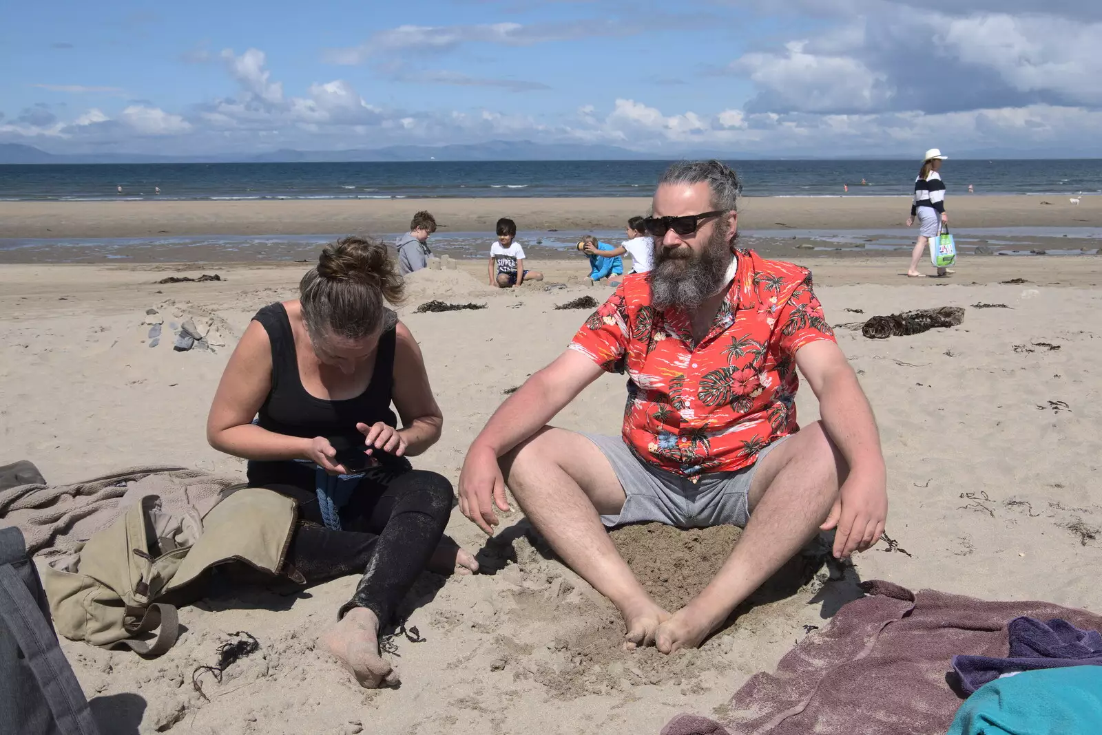 Jilly and Noddy appear , from Pints of Guinness and Streedagh Beach, Grange and Sligo, Ireland - 9th August 2021