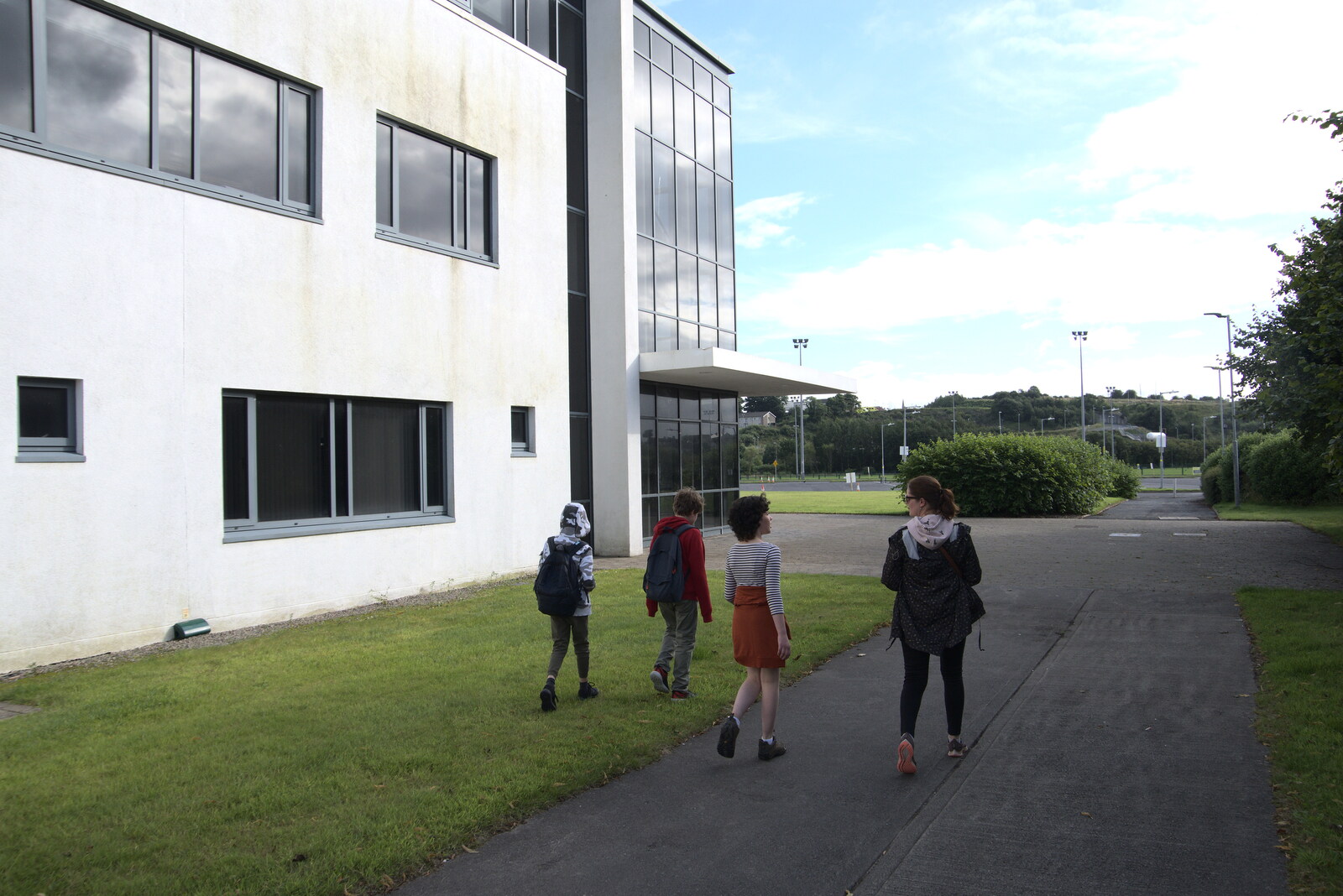 Pints of Guinness and Streedagh Beach, Grange and Sligo, Ireland - 9th August 2021: Wandering through the campus of IT Sligo