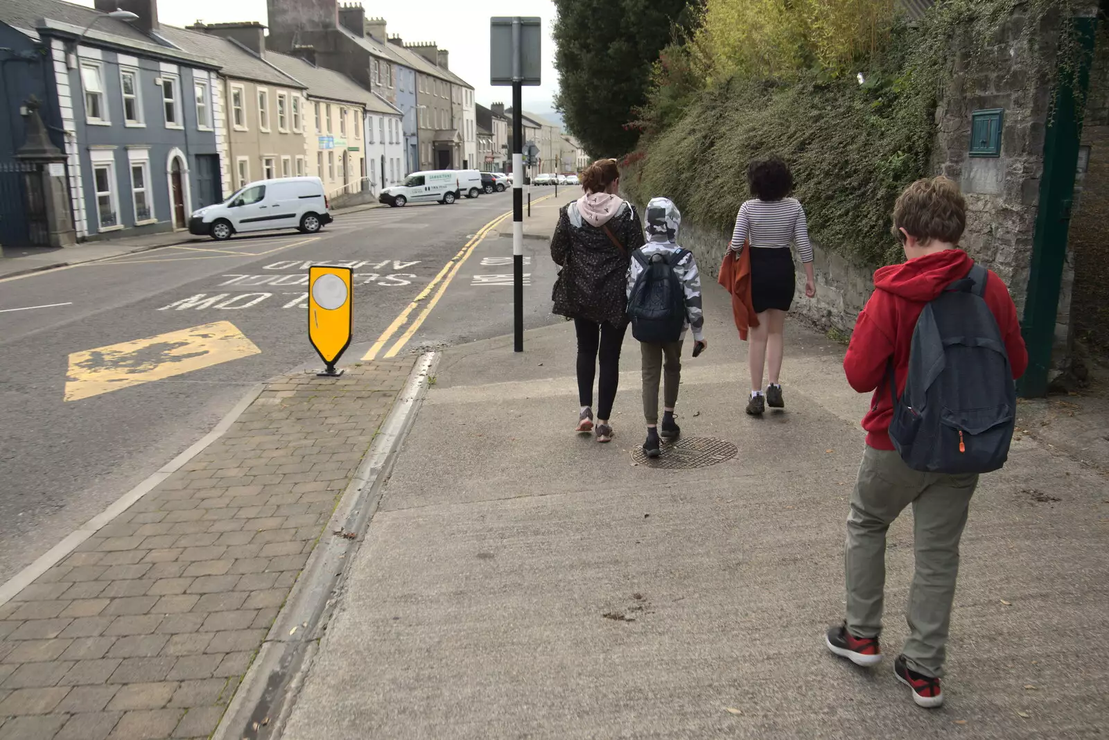 The gang on The Mall, from Pints of Guinness and Streedagh Beach, Grange and Sligo, Ireland - 9th August 2021