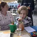 Harry slurps on a fruit punch mocktail, Pints of Guinness and Streedagh Beach, Grange and Sligo, Ireland - 9th August 2021