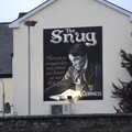 A Yeats mural on The Snug pub, Pints of Guinness and Streedagh Beach, Grange and Sligo, Ireland - 9th August 2021
