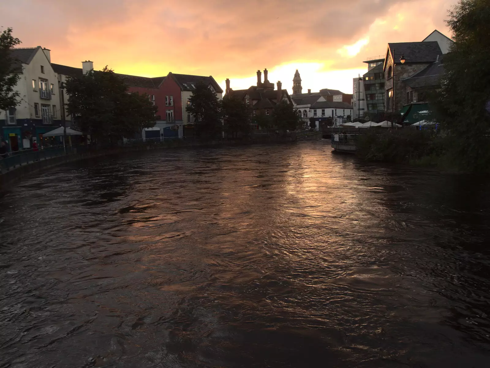 Sunset over the Garavogue River in Sligo, from A Trip to Manorhamilton, County Leitrim, Ireland - 11th August 2021