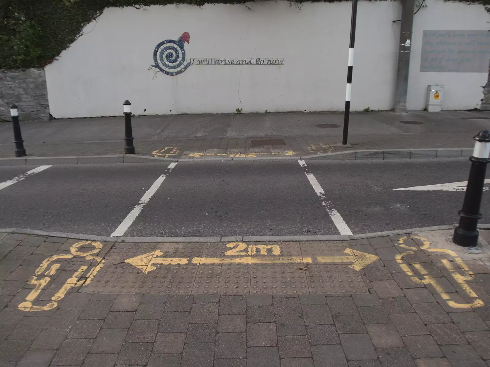 Covid art on the pavement, from A Trip to Manorhamilton, County Leitrim, Ireland - 11th August 2021