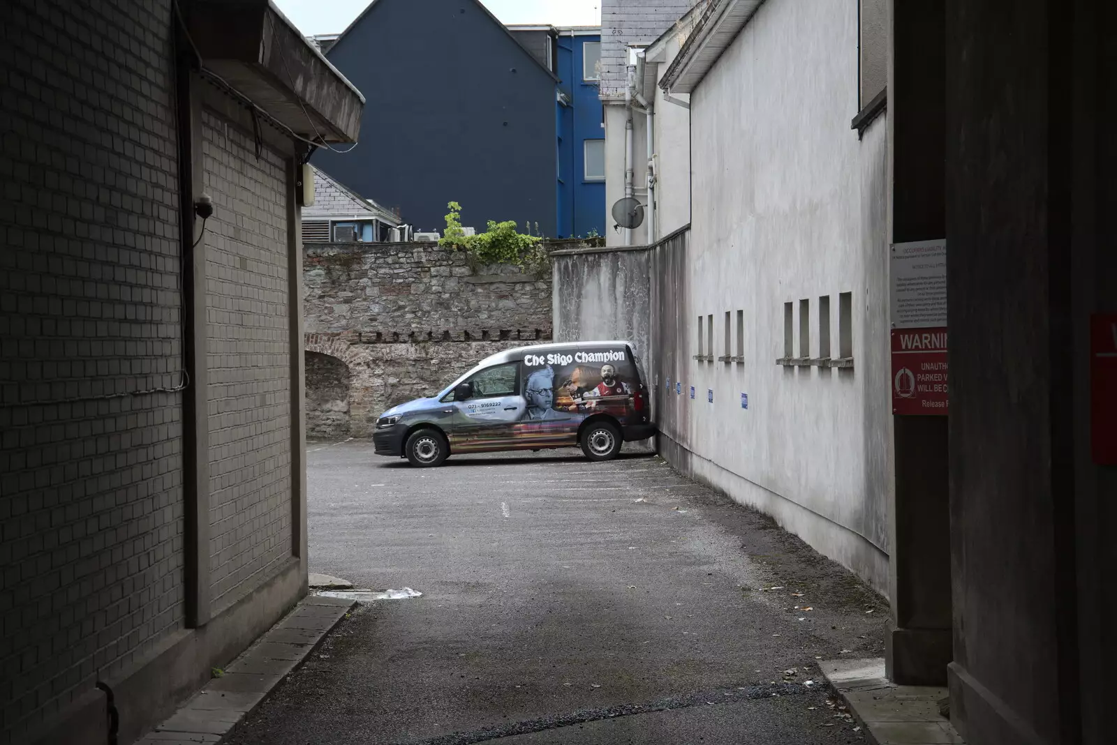 The local newspaper's van, from A Trip to Manorhamilton, County Leitrim, Ireland - 11th August 2021