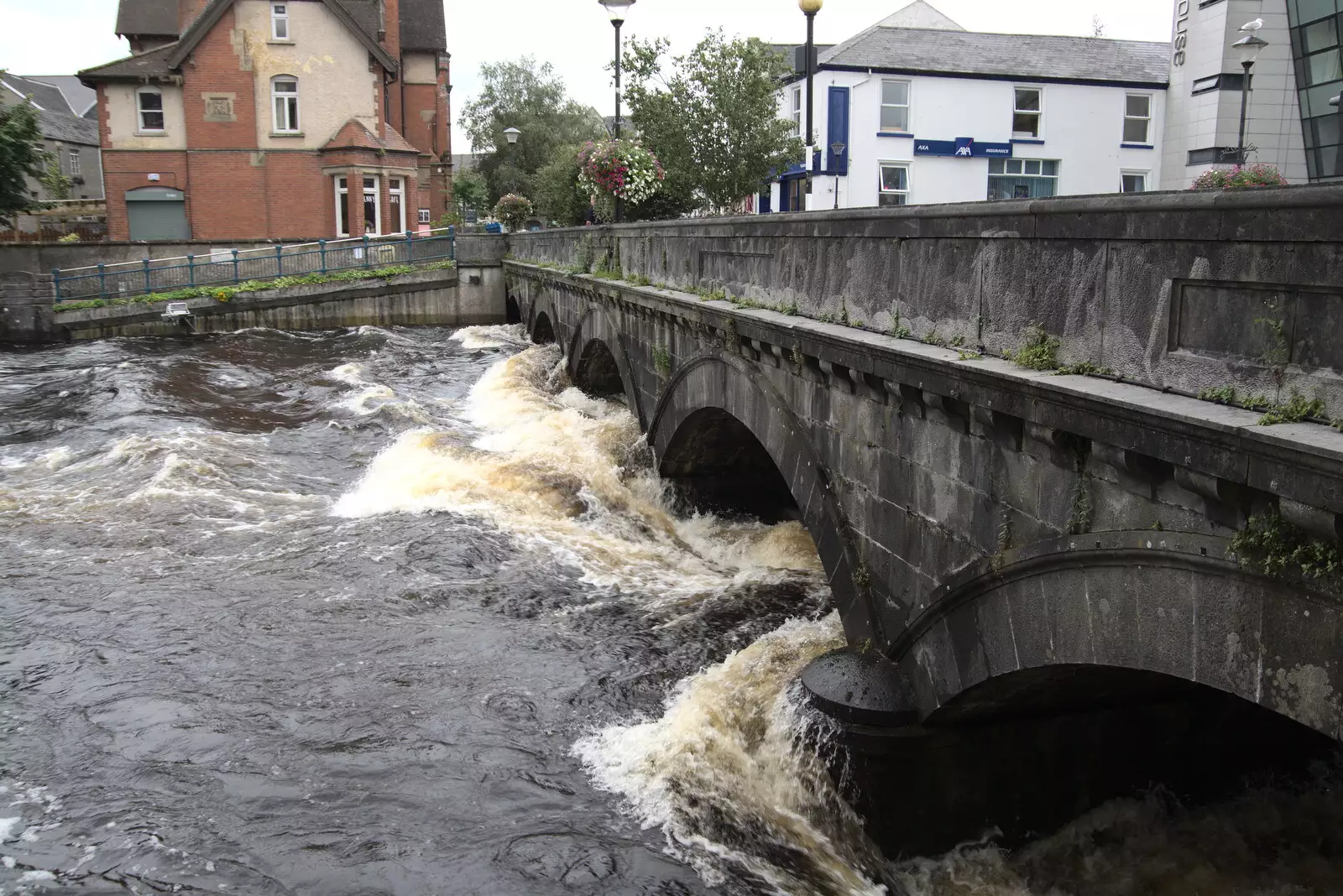 The Garavogue is still raging high, from A Trip to Manorhamilton, County Leitrim, Ireland - 11th August 2021