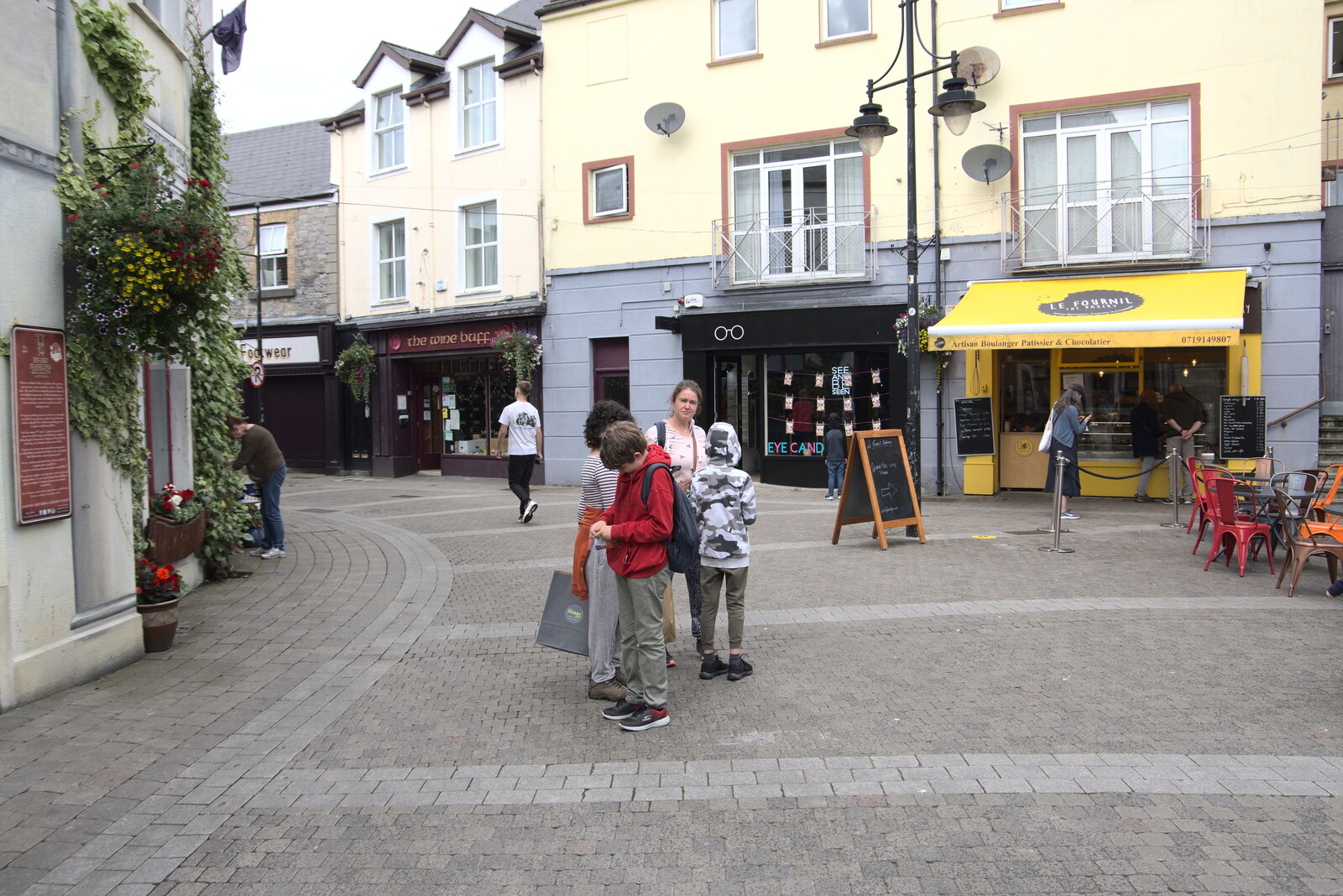 A Trip to Manorhamilton, County Leitrim, Ireland - 11th August 2021: Water Street and the Italian Quarter