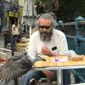 A pigeon takes to the wing as Noddy points, A Trip to Manorhamilton, County Leitrim, Ireland - 11th August 2021