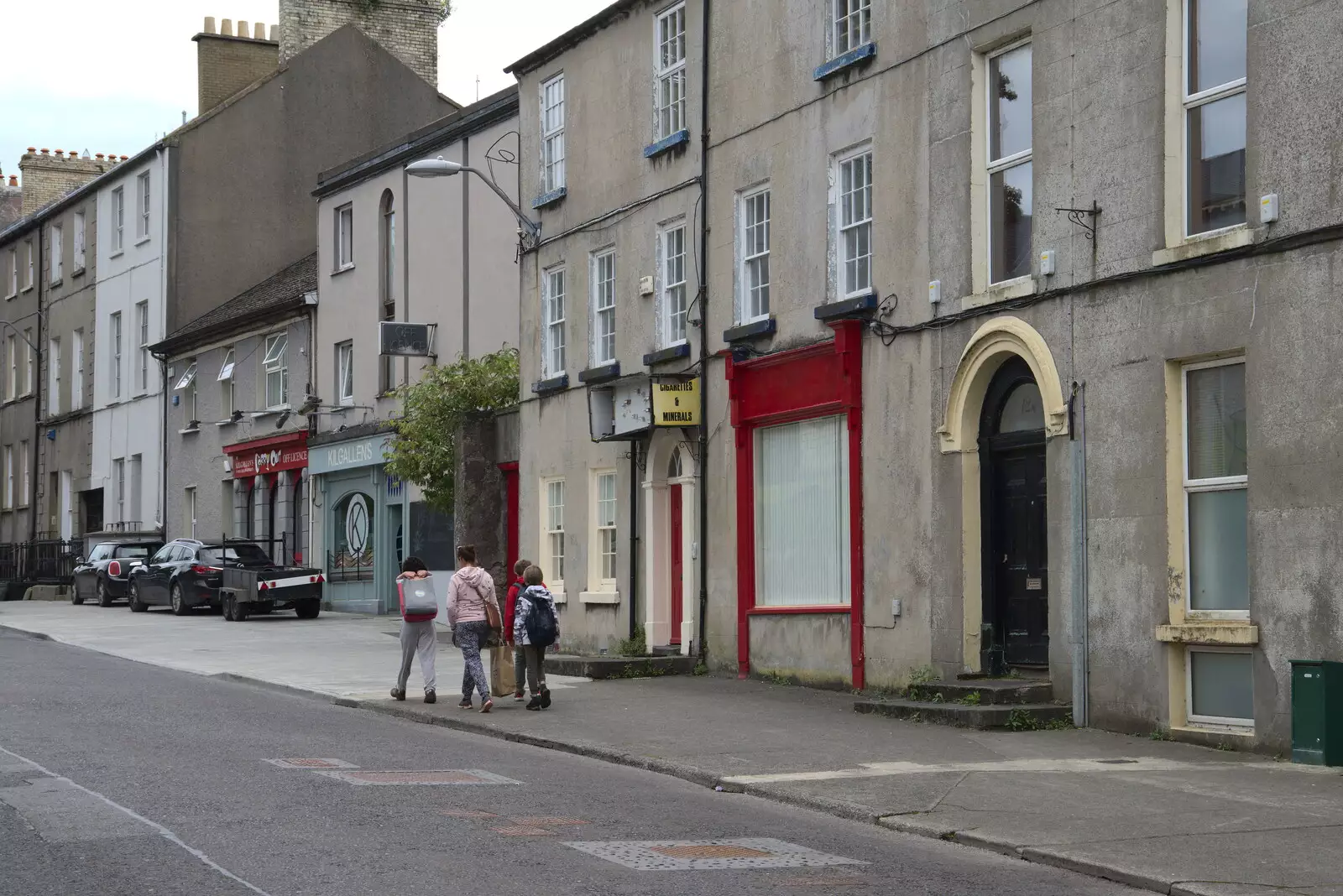 On The Mall, from A Trip to Manorhamilton, County Leitrim, Ireland - 11th August 2021