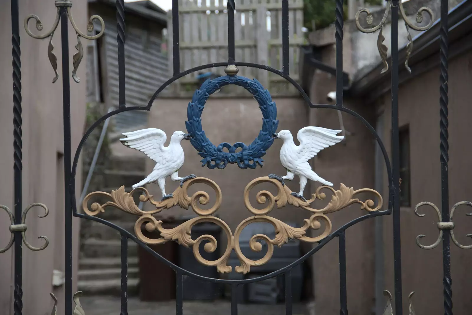 Ornate gate at the singing garden house, from A Trip to Manorhamilton, County Leitrim, Ireland - 11th August 2021