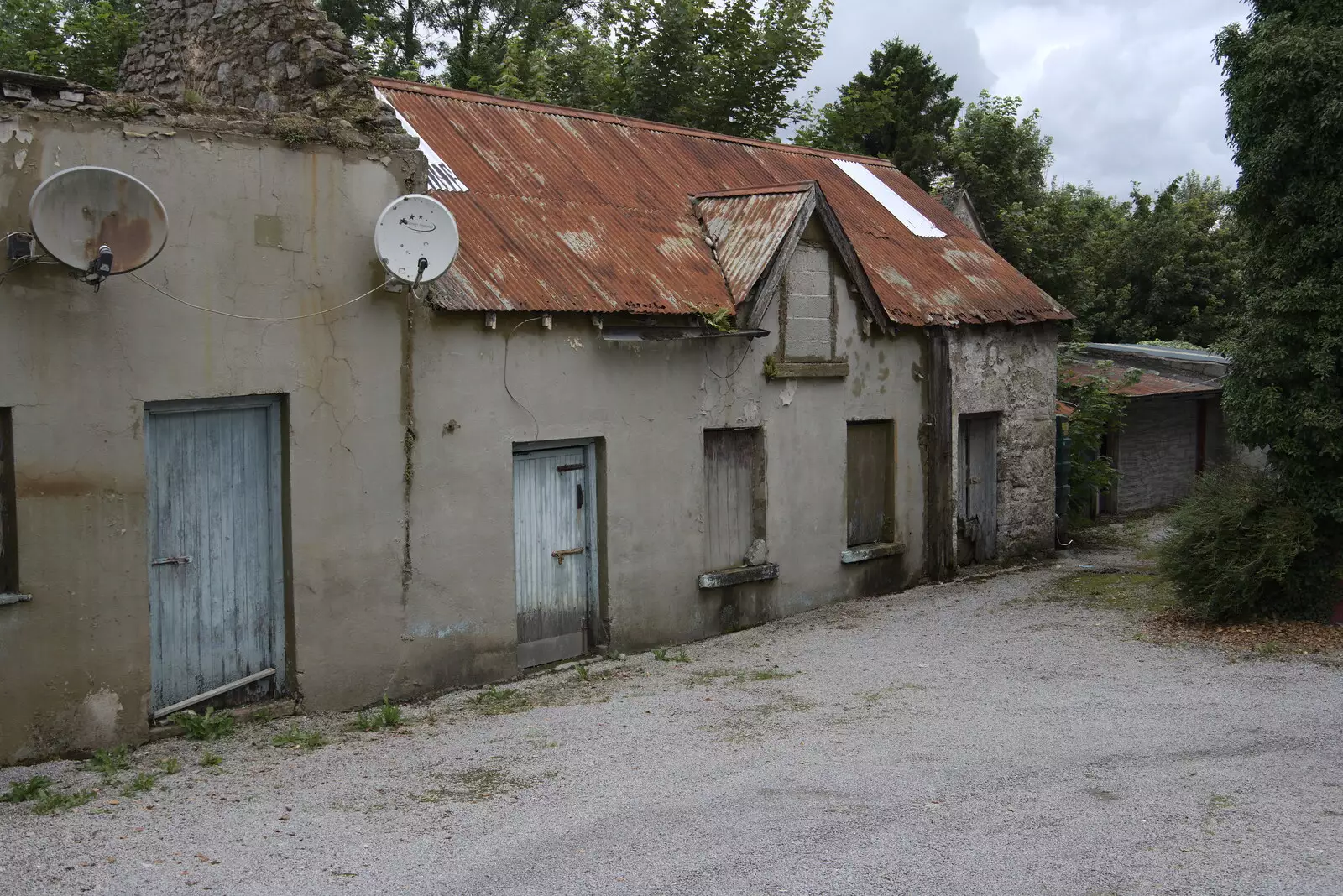 Derelict house on New Line, from A Trip to Manorhamilton, County Leitrim, Ireland - 11th August 2021