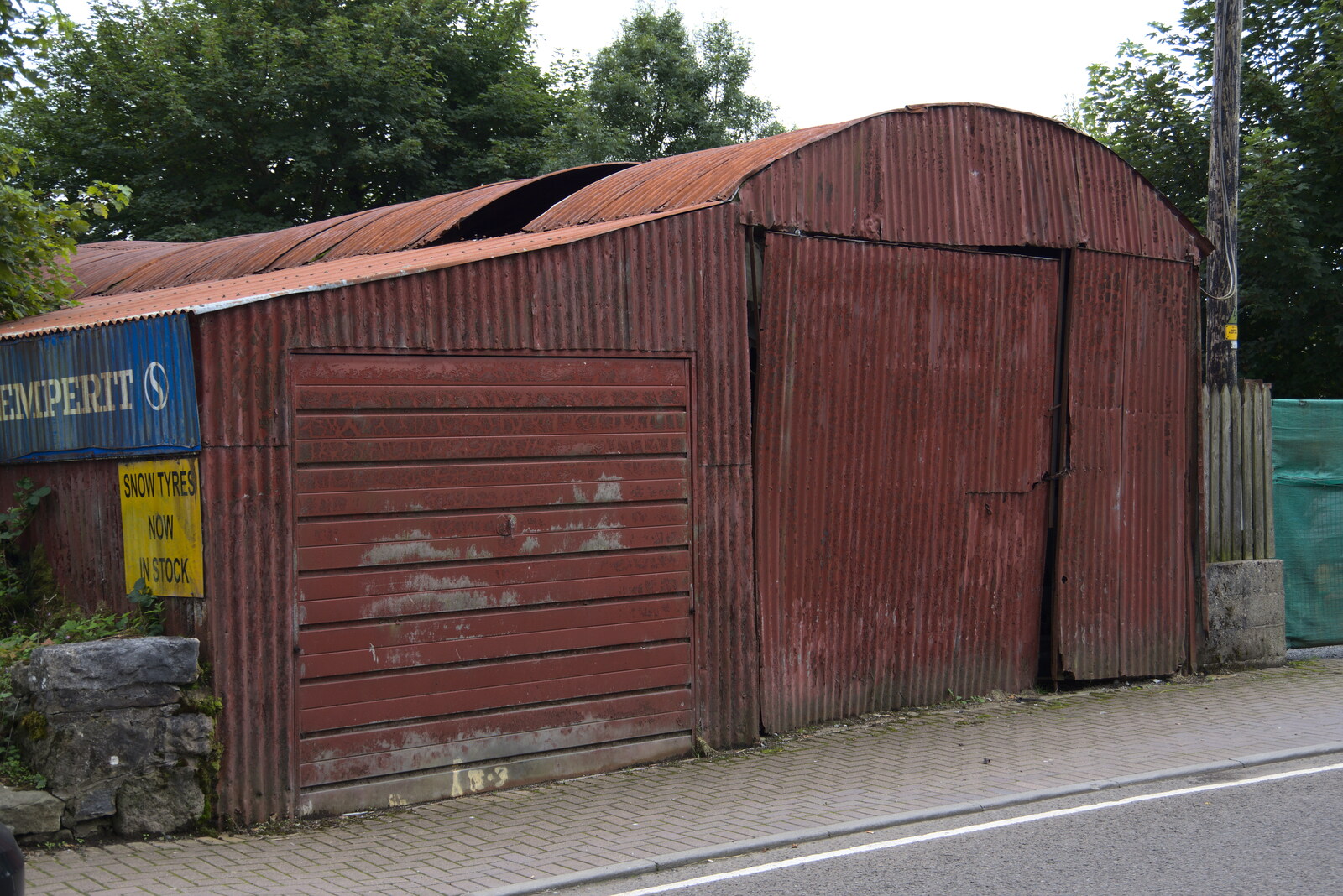 A Trip to Manorhamilton, County Leitrim, Ireland - 11th August 2021: A derelict tin shed